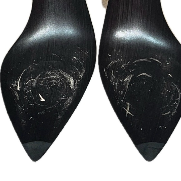 Stuart Weitzman Pinot Suede Heels, Beige, Size 7.5M, Made in Spain - Picture 7 of 9